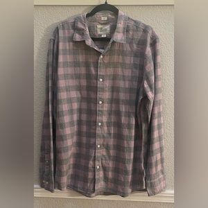 NWT Mens Bixby Nomad Slim Fit Flannel, size Large.